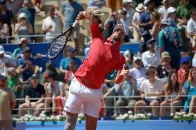 Paris 2024 - Novak Djokovic Ends Rafael Nadal's Singles Run