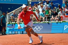 Paris 2024 - Novak Djokovic Ends Rafael Nadal's Singles Run