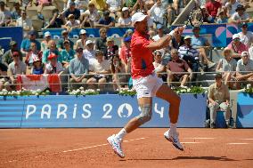 Paris 2024 - Novak Djokovic Ends Rafael Nadal's Singles Run