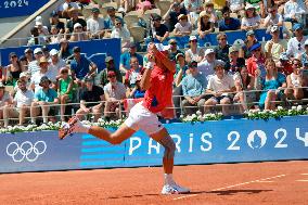 Paris 2024 - Novak Djokovic Ends Rafael Nadal's Singles Run