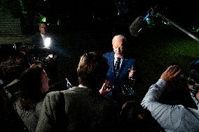 U.S. President Joe Biden arrives at White House from his trip to Texas