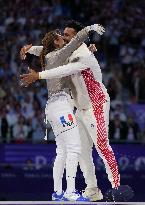 Paris 2024 - France Win Gold And Silver In Women's Sabre