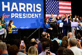 PA Gov. Shapiro and MI Gov. Whitmer headline Harris? presidential campaing event in Pennsylvania