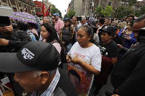 Relatives Of 43 Students Of Ayotzinapa Meet With  Claudia Sheinbaum