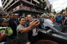 Relatives Of 43 Students Of Ayotzinapa Meet With  Claudia Sheinbaum