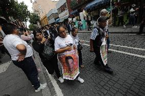 Relatives Of 43 Students Of Ayotzinapa Meet With  Claudia Sheinbaum