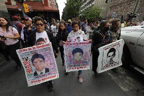 Relatives Of 43 Students Of Ayotzinapa Meet With  Claudia Sheinbaum