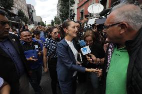 Relatives Of 43 Students Of Ayotzinapa Meet With  Claudia Sheinbaum