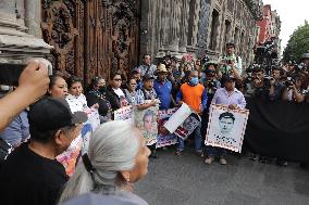 Relatives Of 43 Students Of Ayotzinapa Meet With  Claudia Sheinbaum