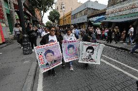 Relatives Of 43 Students Of Ayotzinapa Meet With  Claudia Sheinbaum