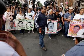 Mothers, Fathers And Relatives Of The 43 Missing Students From Ayotzinapa Meet Privately With Claudia Sheinbaum, Mexico's Virtua