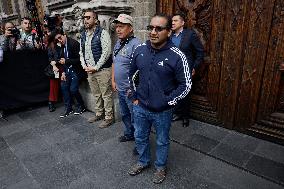 Mothers, Fathers And Relatives Of The 43 Missing Students From Ayotzinapa Meet Privately With Claudia Sheinbaum, Mexico's Virtua