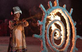 CHINA-GUIZHOU-WEINING-YI ETHNIC GROUP-TORCH FESTIVAL (CN)