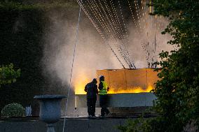 Paris 2024 - Olympic Cauldron Draws Crowds