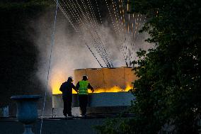 Paris 2024 - Olympic Cauldron Draws Crowds