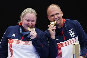 Paris 2024 - Serbia Wins Gold In Shooting Mixed Team Air Pistol