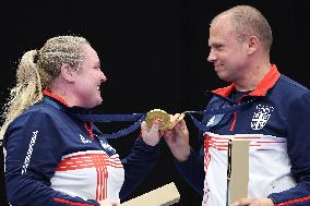 Paris 2024 - Serbia Wins Gold In Shooting Mixed Team Air Pistol