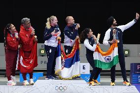 Paris 2024 - Serbia Wins Gold In Shooting Mixed Team Air Pistol