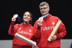 Paris 2024 - Serbia Wins Gold In Shooting Mixed Team Air Pistol