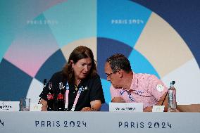 (PARIS2024)FRANCE-PARIS-OLY-TRIATHLON-POSTPONEMENT-PRESS CONFERENCE