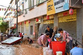 (SpotNews)CHINA-HUNAN-ZIXING-BAMIANSHAN YAO TOWNSHIP-TYPHOON GAEMI (CN)