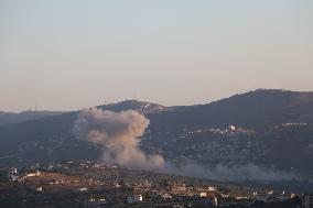 LEBANON-HOULA-ISRAELI AIRSTRIKES