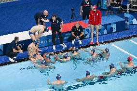 (PARIS2024) FRANCE-SAINT-DENIS-OLY-WATER POLO