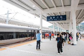 CHINA-ZHEJIANG-HANGZHOU-WENZHOU-NEW HIGH-SPEED RAILWAY-TRIAL OPERATION (CN)