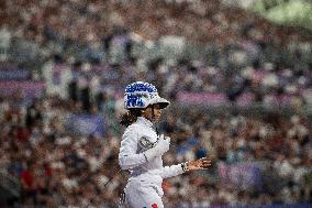 Paris 2024 - the women's epee team round of 8 - France v Korea