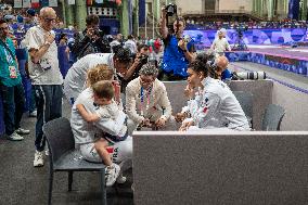 Paris 2024 - the women's epee team round of 8 - France v Korea