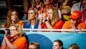 Paris 2024 - Handball - Dutch Royals In The Stands