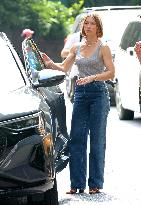 Jessica Biel Filming The Better Sister - NYC