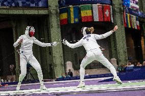 Paris 2024 - the women's epee team Semi final - France v Poland