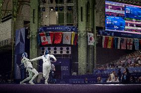 Paris 2024 - the women's epee team Semi final - France v Poland