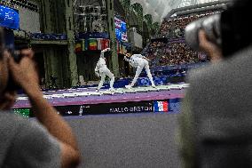 Paris 2024 - the women's epee team Semi final - France v Poland