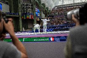 Paris 2024 - the women's epee team Semi final - France v Poland