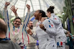 Paris 2024 - the women's epee team Semi final - France v Poland