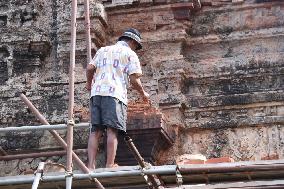 CAMBODIA-SIEM REAP-TRAPEANG PHONG TEMPLE-RESTORATION