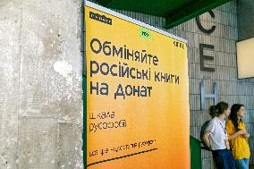 Kyiv bookshop accepts Russian books for recycling