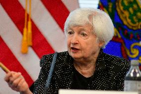 Treasury Secretary Yellen Visits Philadelphia, PA