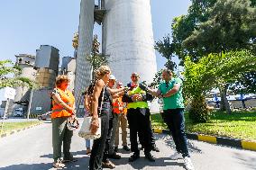 Minister Of Labour Visits Cement Factory In Vasiliko