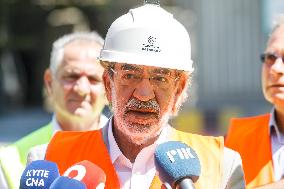 Minister Of Labour Visits Cement Factory In Vasiliko