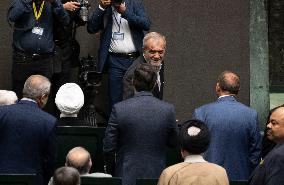 Iran’s New President Taking Part In Swearing-in Ceremony