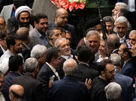 Iran’s New President Taking Part In Swearing-in Ceremony