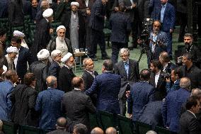 Iran’s New President Taking Part In Swearing-in Ceremony