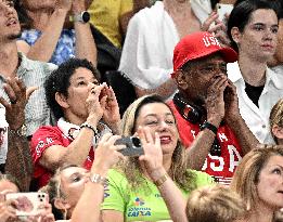 Paris 2024 - Gymnastic - Simone Billes' Parents and Husband In The Stands