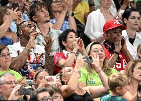 Paris 2024 - Gymnastic - Simone Billes' Parents and Husband In The Stands