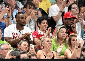 Paris 2024 - Gymnastic - Simone Billes' Parents and Husband In The Stands