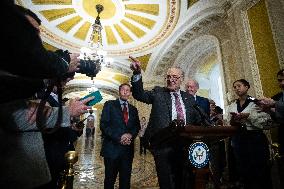 Senate Democrats and Republicans hold weekly press conferences July 30, 2024