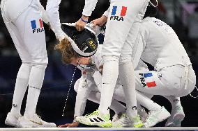 Paris 2024 - Fencing - Team France Wins Silver